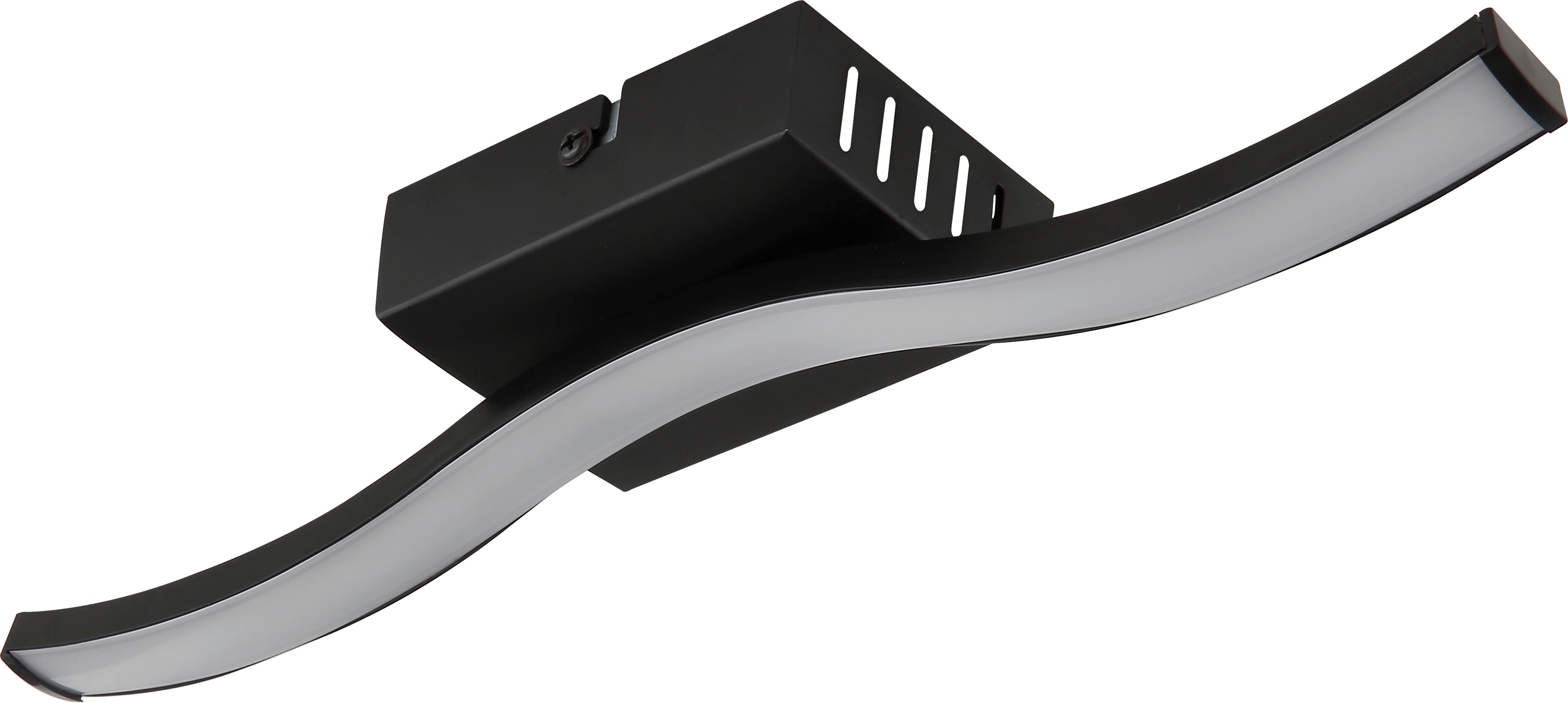 STROPNÉ LED SVIETIDLO PLOP - čierna/opálová, Modern, kov/plast (34,3/7/6,4cm) - Mömax