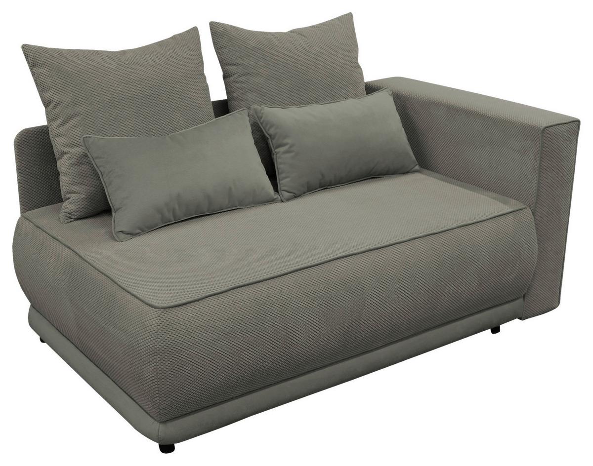 Récamiere Iga Re Dunkelgrau B: 168 cm - Dunkelgrau/Rosa, Design, Textil (168/73/99cm) - MID.YOU