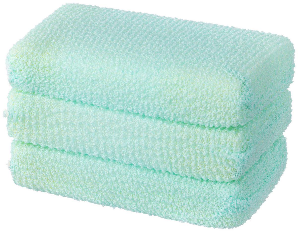 Szivacs Elke 3 Darabos - zöld, Konventionell, műanyag (8/12,5/2,5cm) - Ondega