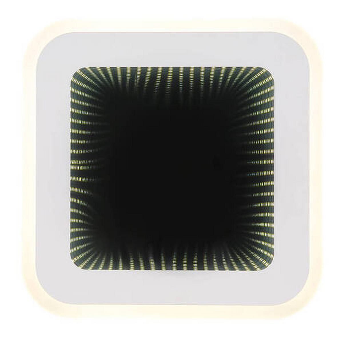 LED-Deckenleuchte 48919-12q - Opal/Weiß, Design, Kunststoff/Metall (23/23/4cm) - Globo