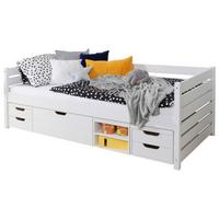 Stauraumbett Naomi - Weiß, MODERN, Holz (90/200cm) - MID.YOU