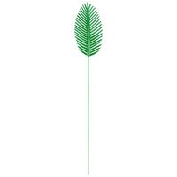 Gartenstecker Freddi Blätter Grün H: 95 cm - Grün, KONVENTIONELL, Metall (15/95cm) - Luca Bessoni