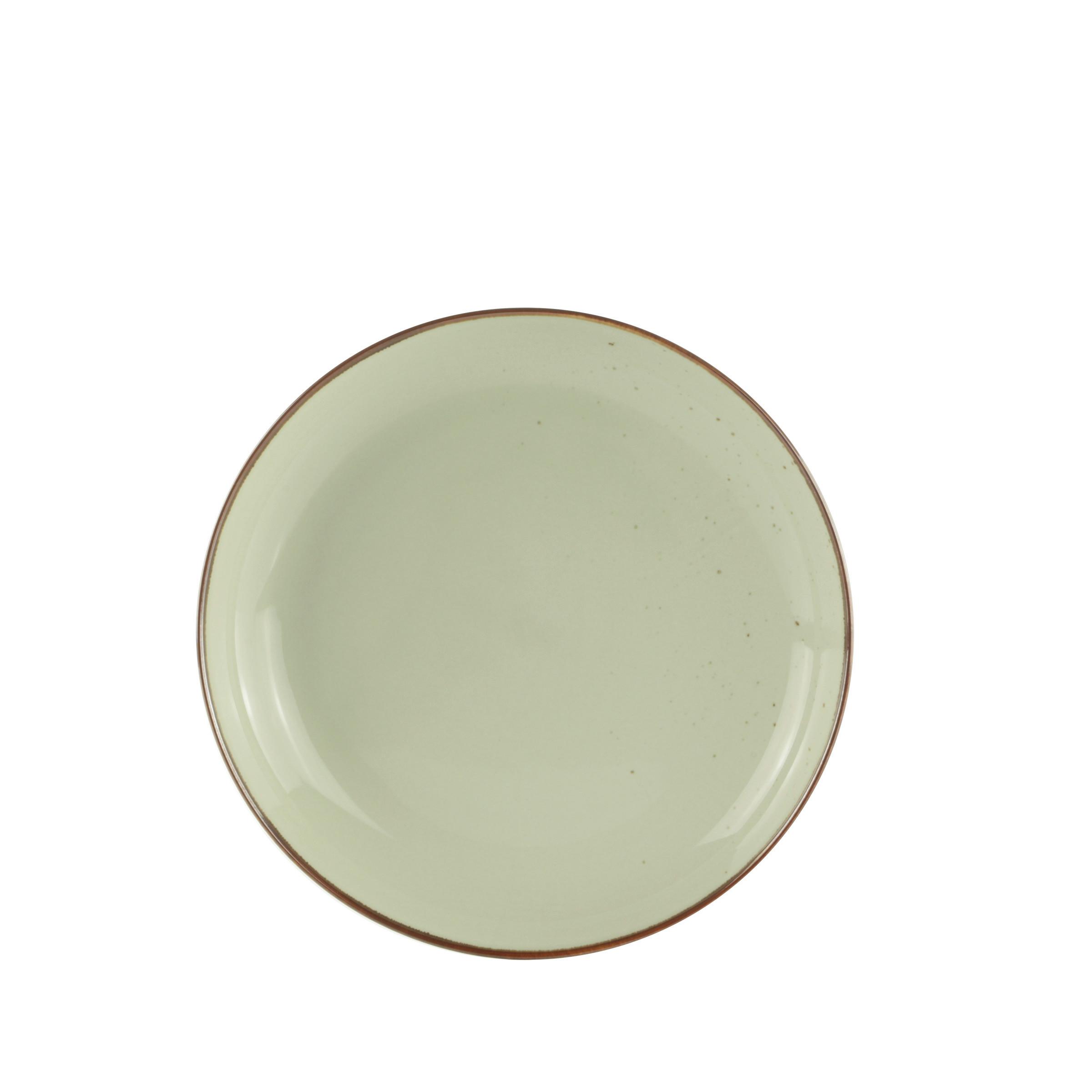 Dezertní Talířek Capri - krémová, Moderní, keramika (22/3,2cm) - Premium Living