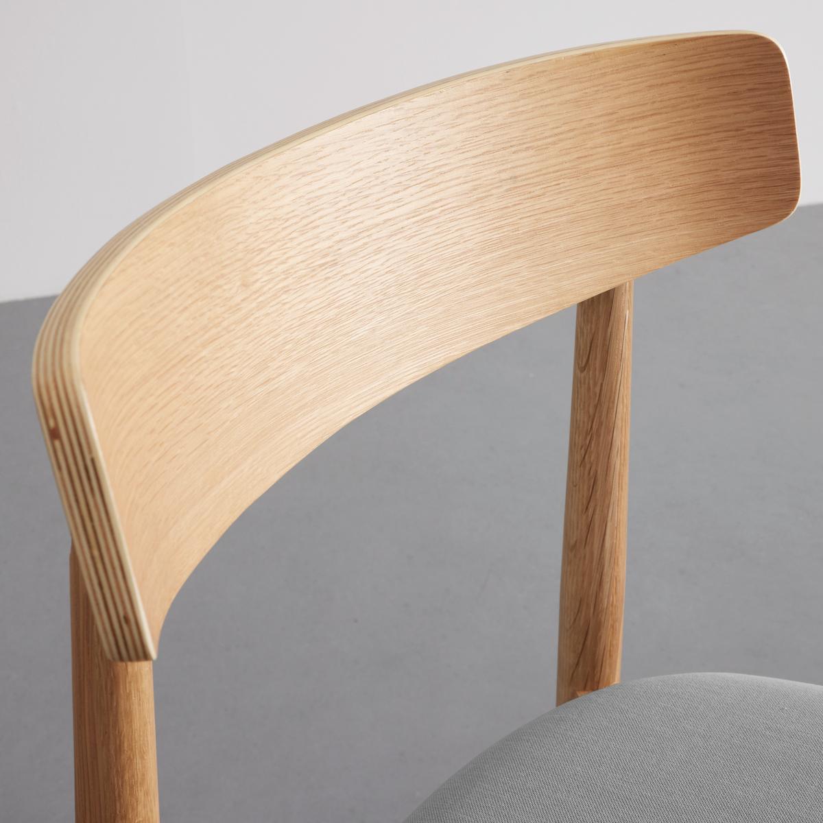 Židle NOAH dubové dřevo/šedá - šedá/přírodní barvy, Moderní, dřevo/textil (47/78/51cm) - Bessagi Home
