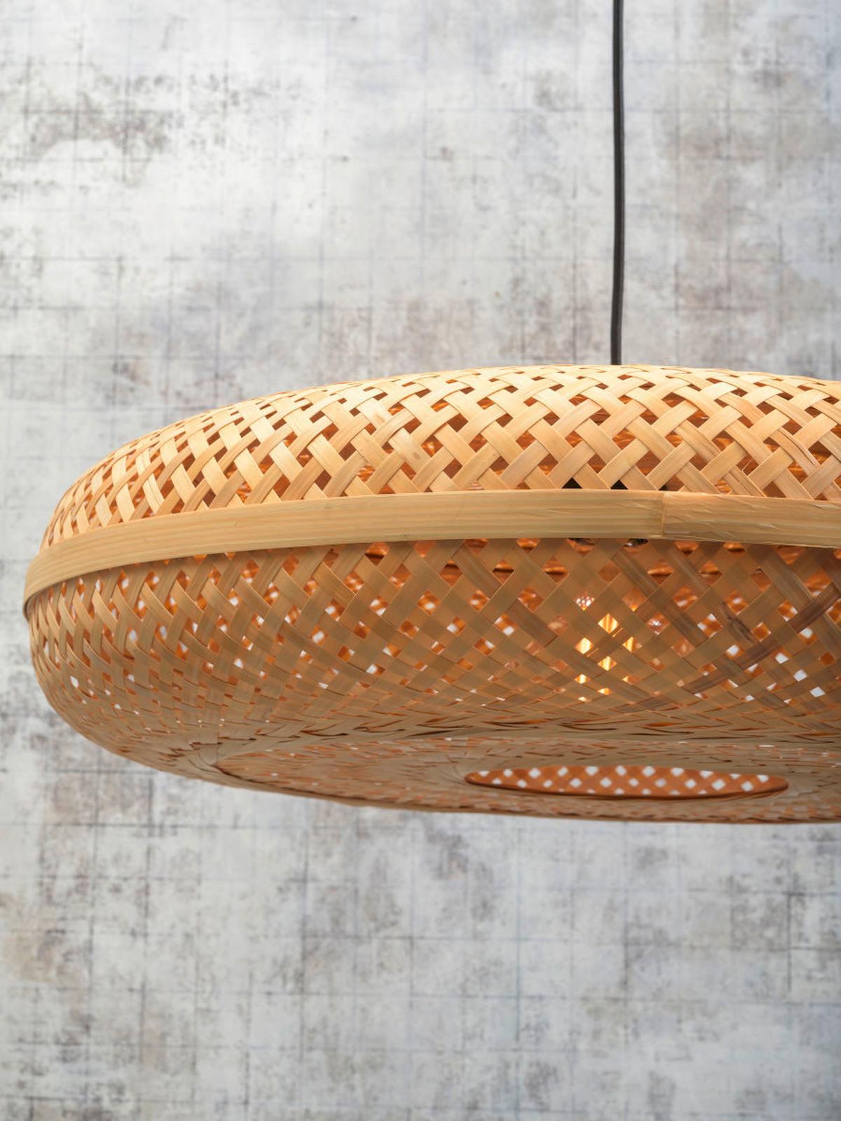 Hängeleuchte Palawan Naturfarben B: 60 Cm - Naturfarben, Trend, Holz (60/60/17cm) - Good & Mojo