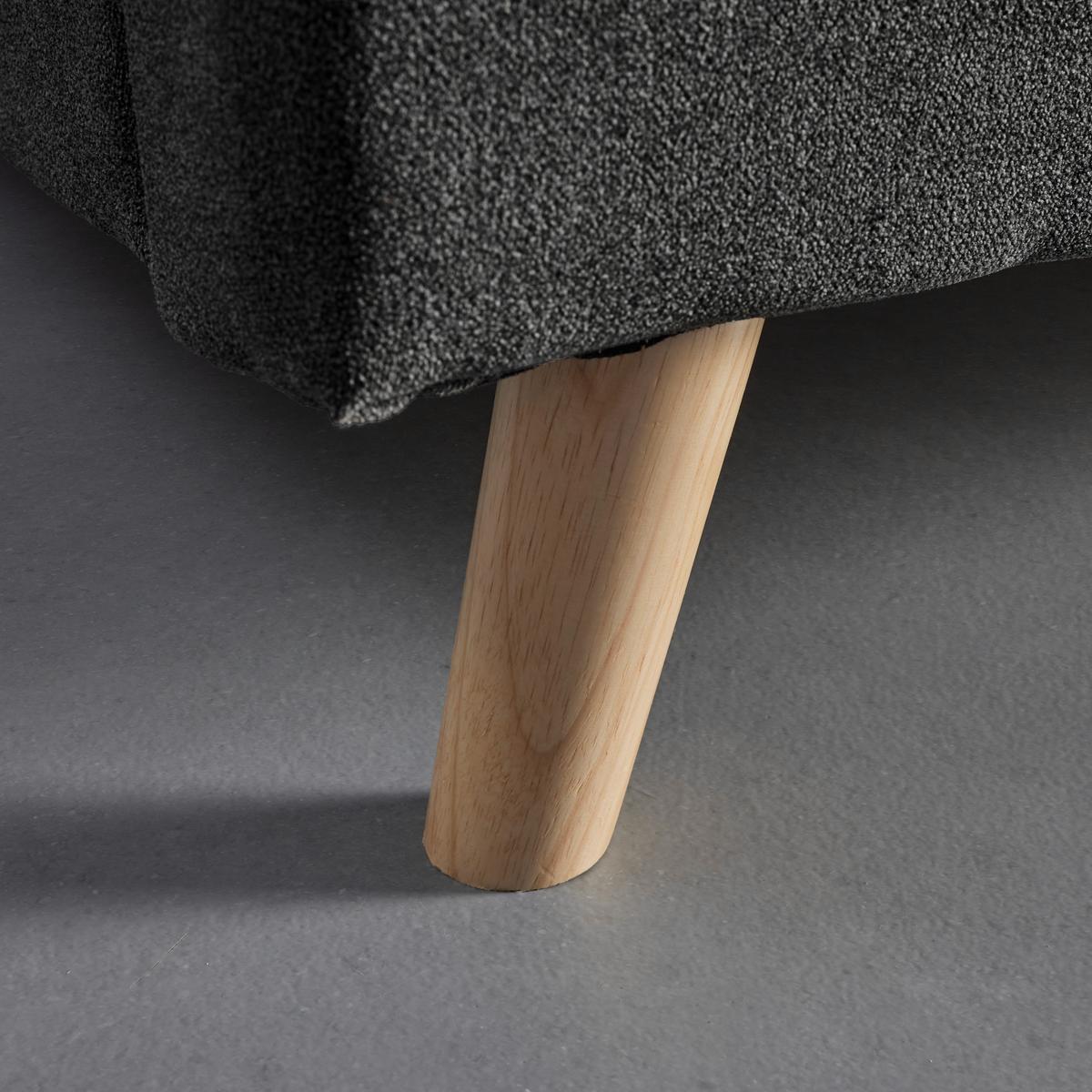 Čalouněná postel CESARO,180x200, tmavě šedá - tmavě šedá/přírodní barvy, Moderní, kov/dřevo (180/200cm) - PBJ