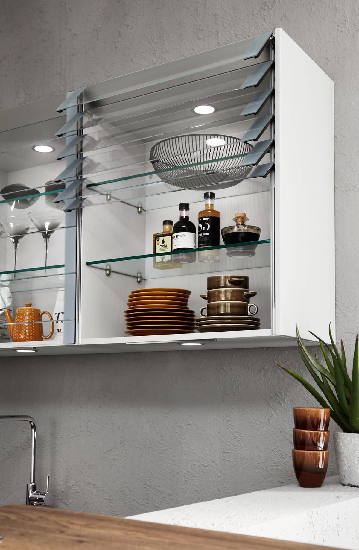 Einbauküche Luxor Frei Planbar Modern, grifflos - Schwarz/Grau, MODERN, Holzwerkstoff - Vertico
