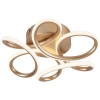 STROPNÉ LED SVIETIDLO SIEGI - šampanská, Modern, kov/plast (26/10cm) - Mömax
