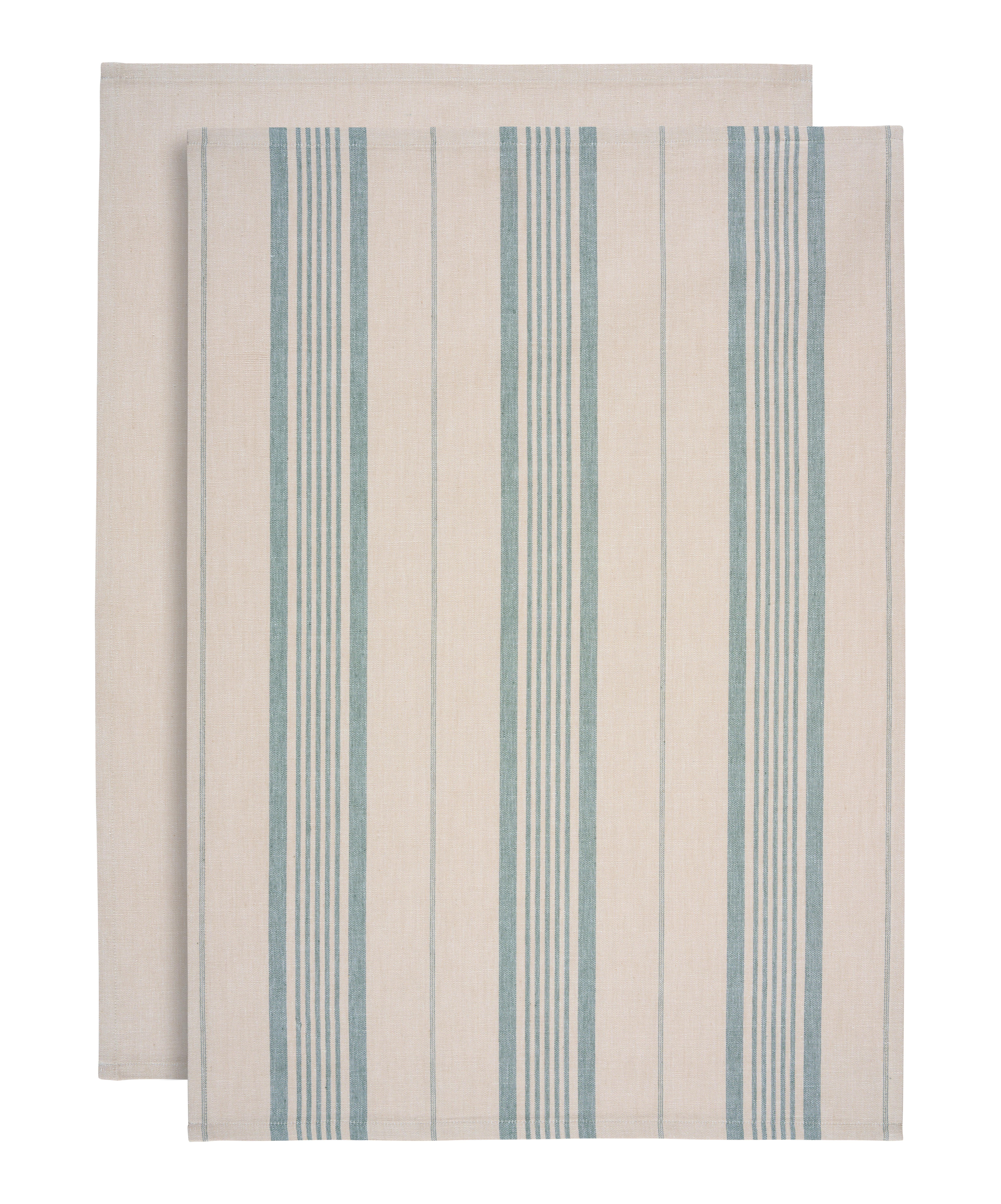 Sada utěrek Henry, 50/70cm - šalvějově zelená/béžová, Moderní, textil (50/70cm) - Modern Living