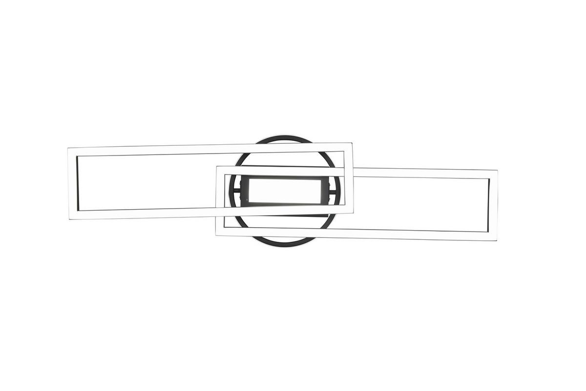 Led-deckenleuchte R67183132 Twister - Schwarz, Basics, Metall (90,5/24,5/8,5cm)