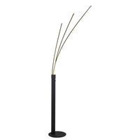 Led Állólámpa Brandon - fekete, Modern, műanyag/fém (28/210cm) - Luca Bessoni