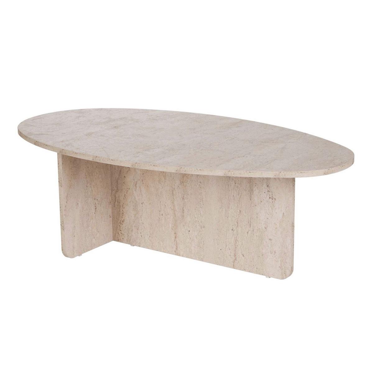 COUCHTISCH Orba Creme L: 120cm - Creme, Design, Holzwerkstoff (120/40/65cm) - MID.YOU