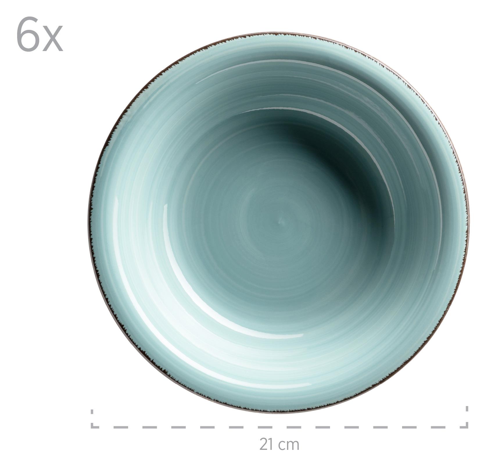 Tafelservice in Türkis