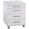 Rollcontainer Lichtgrau Serie 500 41,6x56,9x50 cm - Hellgrau, Basics, Holzwerkstoff/Kunststoff (41,6/56,9/50cm) - MID.YOU
