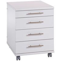 Rollcontainer Lichtgrau Serie 500 41,6x56,9x50 Cm - Hellgrau, Basics, Holzwerkstoff/Kunststoff (41,6/56,9/50cm) - MID.YOU