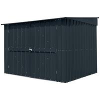 Fahrradgarage Fahrradoase Metall Für 4 Räder Doppeltür - Anthrazit, Basics, Metall (211/165/200cm)