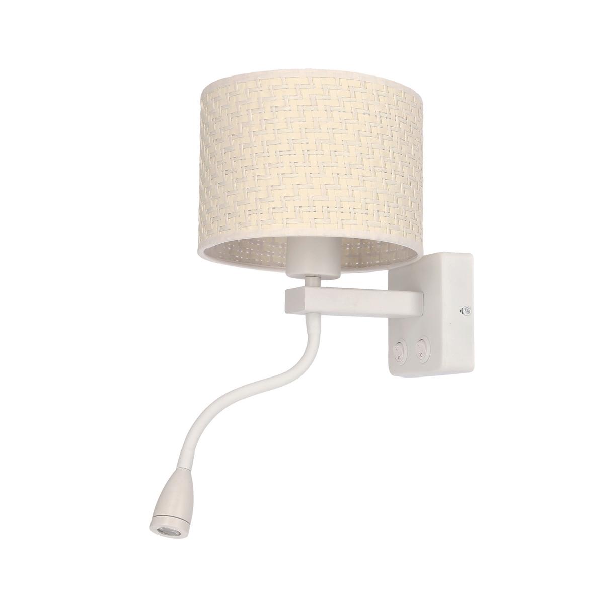 Wandleuchte 21-27665 Polo - Creme/Weiß, Basics, Kunststoff/Metall (18/22/44cm)