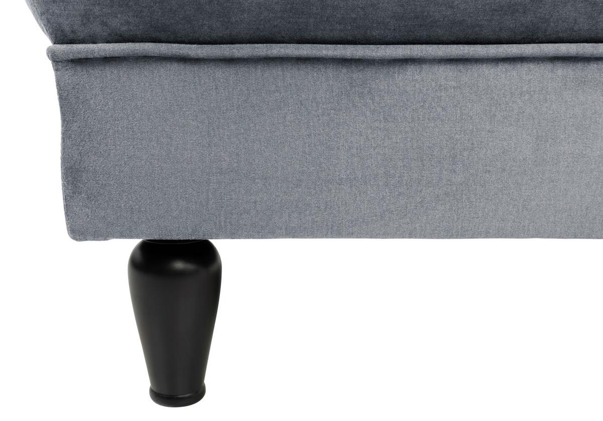 Hocker Cupido - Schwarz/Grau, Design, Textil (82/44/82cm) - MID.YOU