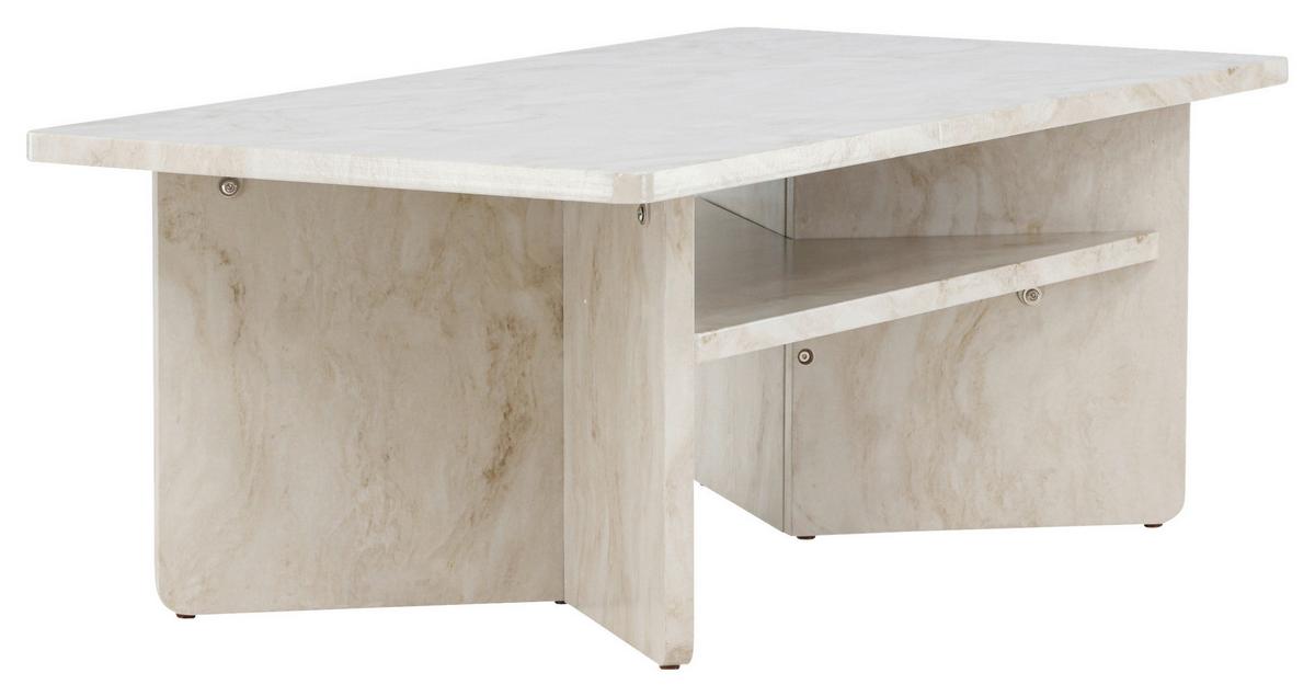 Couchtisch Ålesund - Beige, Design, Holzwerkstoff (120/60/42cm) - Livetastic