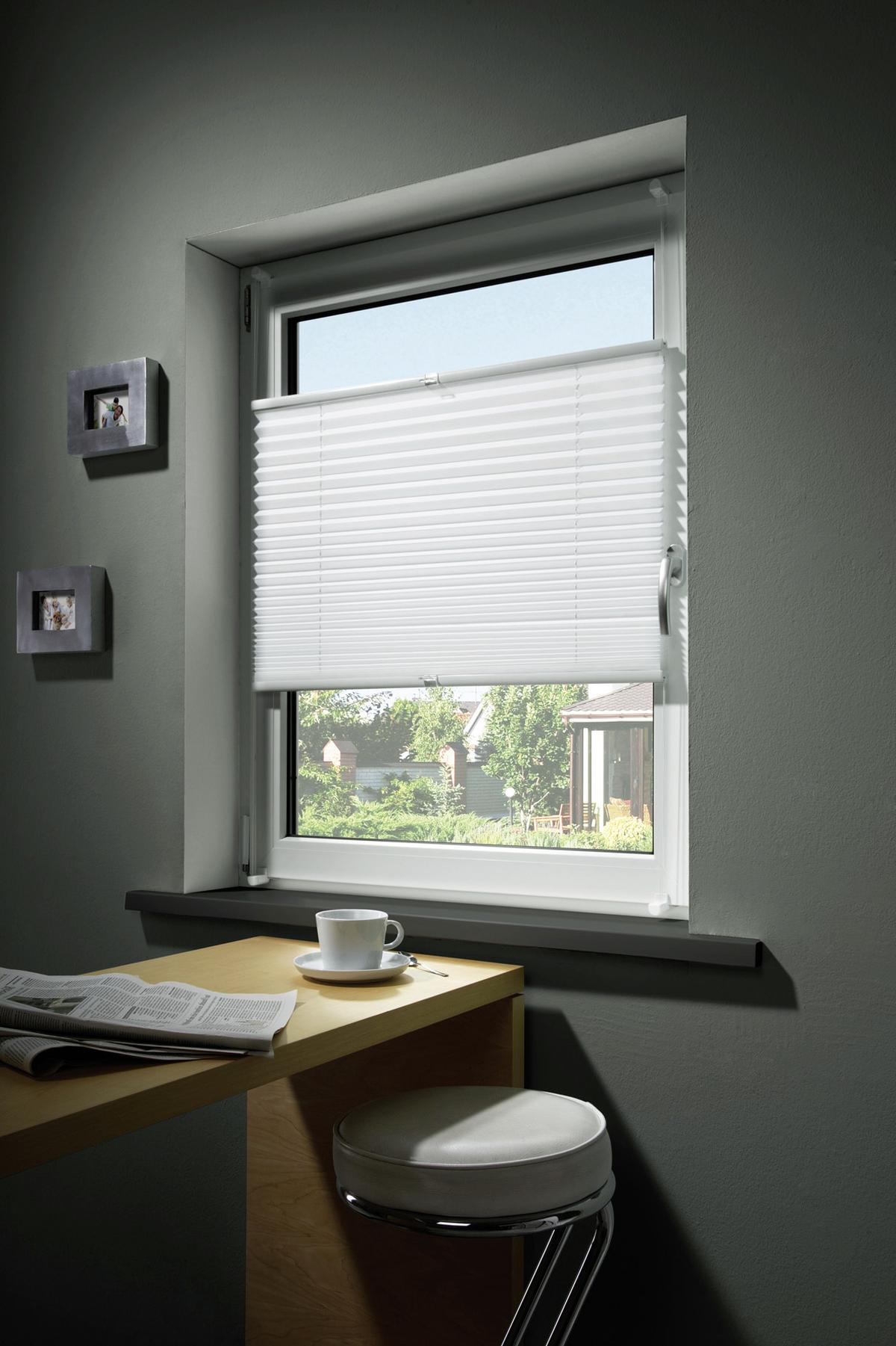 Plissee Free Weiß B: 100 Cm - Weiß, Basics, Textil (100/130cm) - Homeware