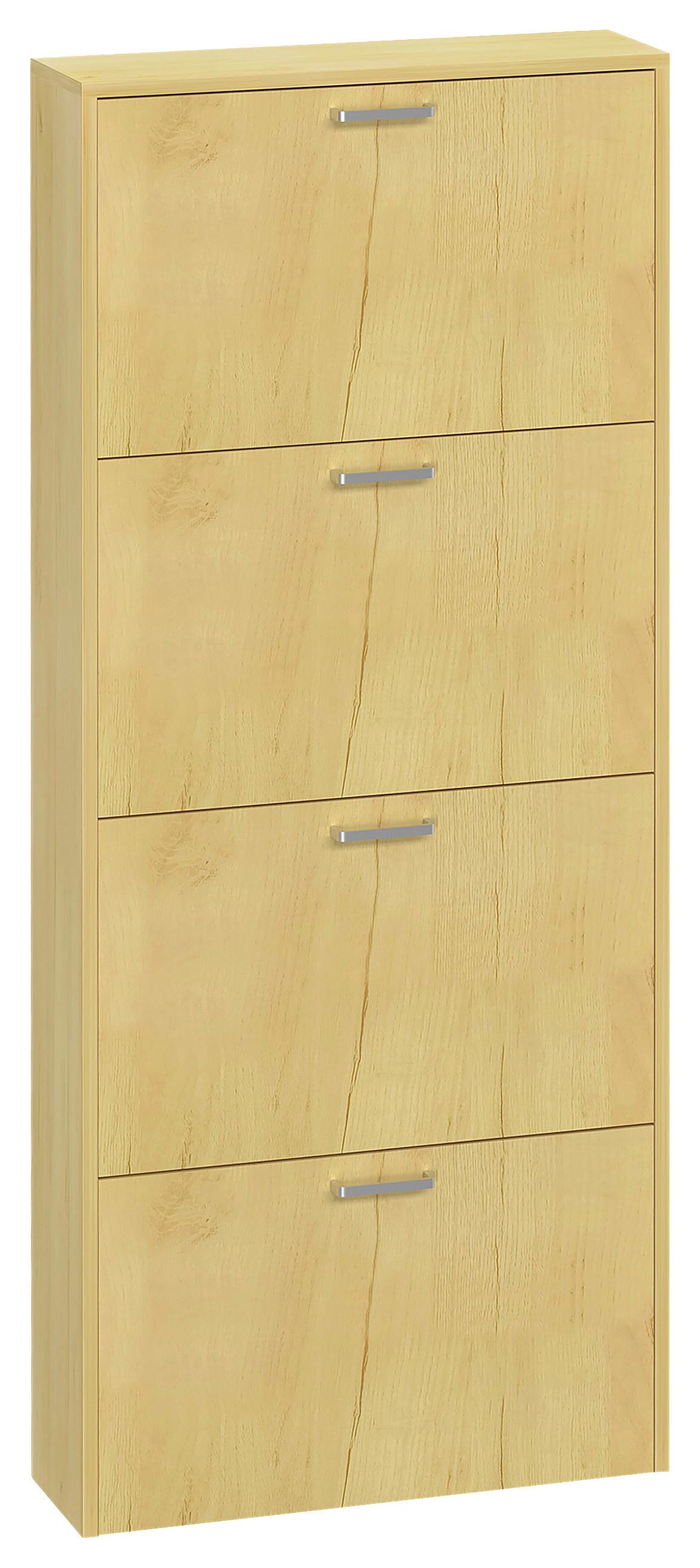 Schuhschrank Sulos Honigeiche Dekor - Honigeiche, Design, Holzwerkstoff (59/144/17cm) - MID.YOU