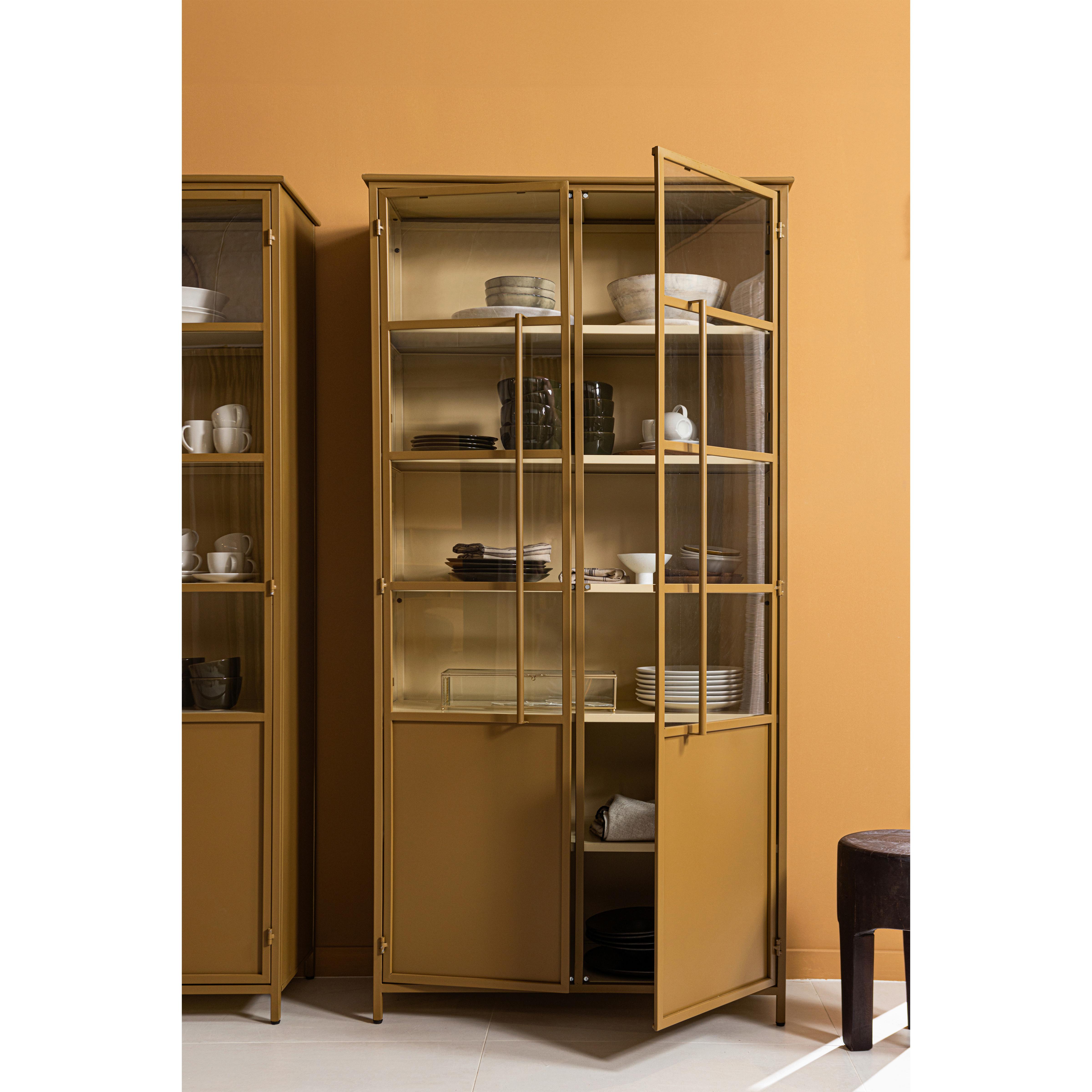 Vitrine Exhibit Honig B: 96 Cm - Honig, Design, Glas/Metall (96/200/40cm) - Livetastic
