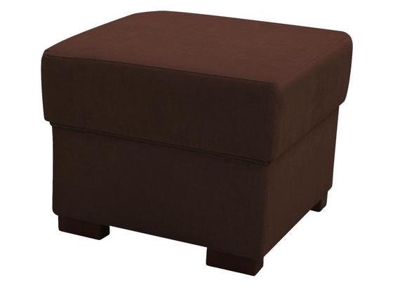 Taburet Chandler - hnedá/antracitová, Moderný, textil (51/43/51cm) - Ombra Taburet Chandler - hnedá/antracitová, Moderný, textil (51/43/51cm) - Ombra