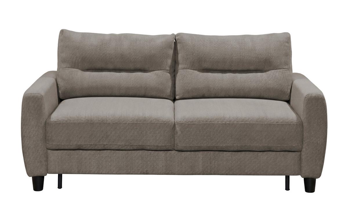 Schlafsofa Rio Greige B: 192cm - Greige/Schwarz, MODERN, Textil (192/83/99cm) - MID.YOU