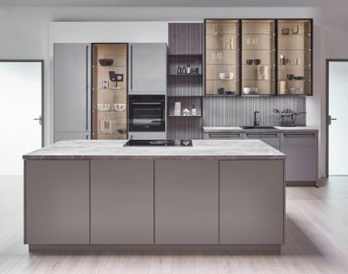 KÜCHENSCHRANKFRONT FRONT NIZZA - Graubraun, MODERN - Vertico