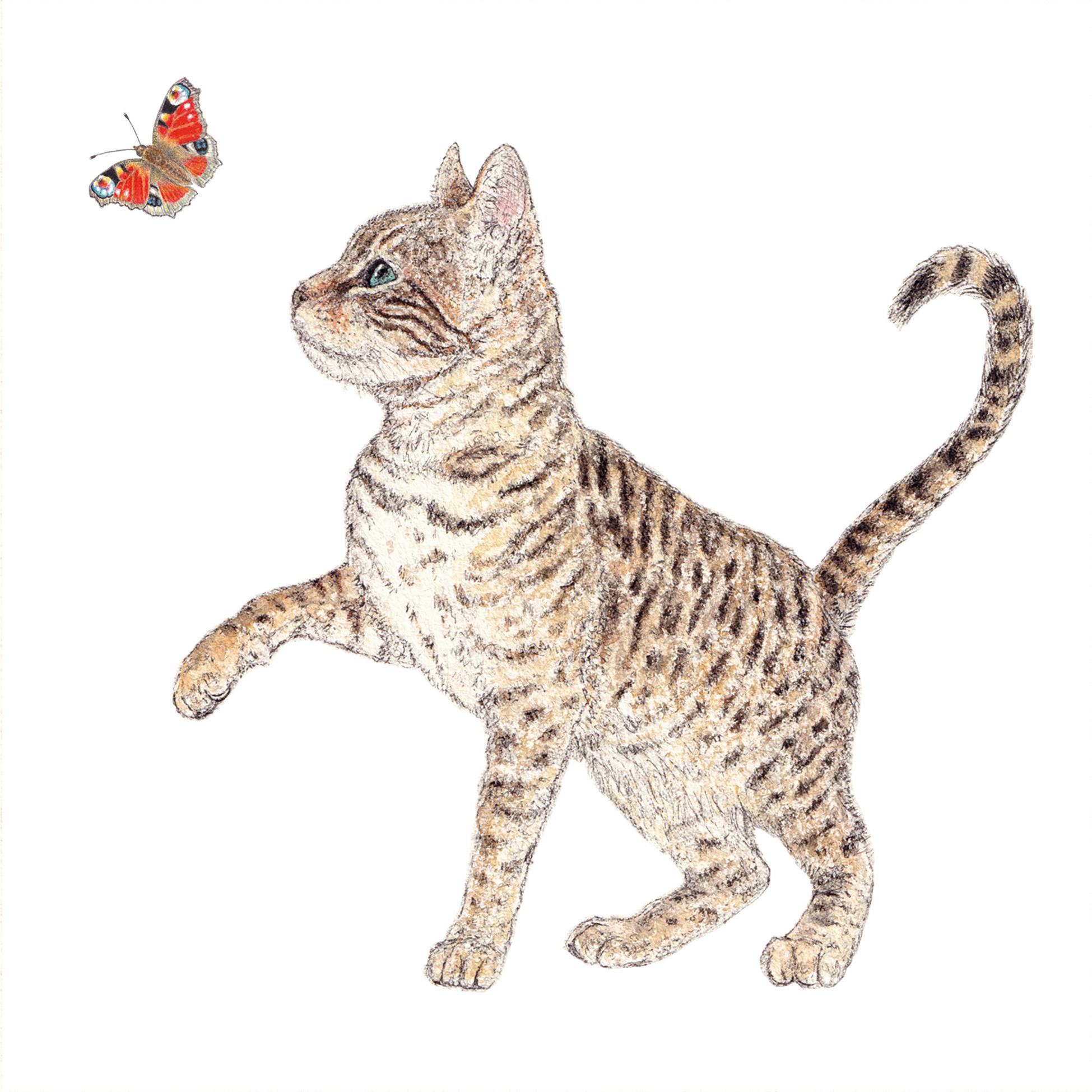UBROUSEK KAI - oranžová/bílá, papír (33cm)