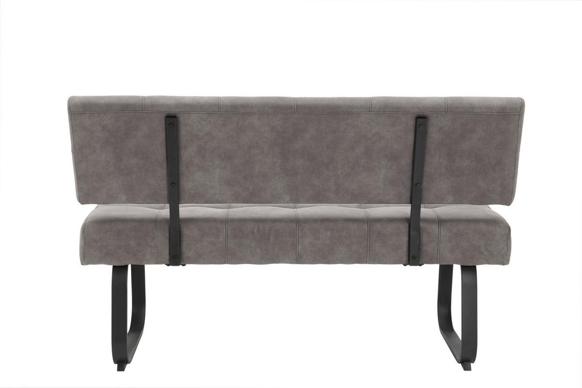 Tischgruppe Luise G - Eiche Artisan/Grau, MODERN, Holzwerkstoff/Textil (140 - 180/76/90cm) - MID.YOU