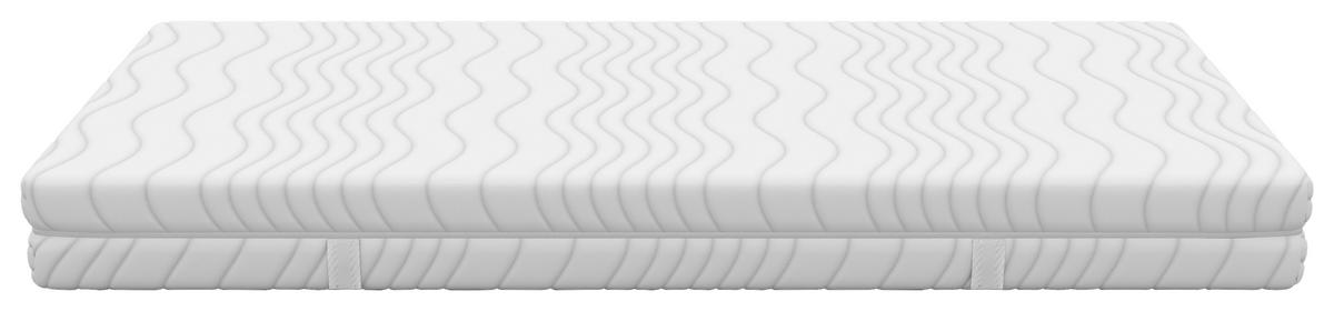 Komfortschaummatratze Nizza 120x200 cm H3 H: 21 cm - Weiß, Textil (120/200cm) - Primatex Deluxe