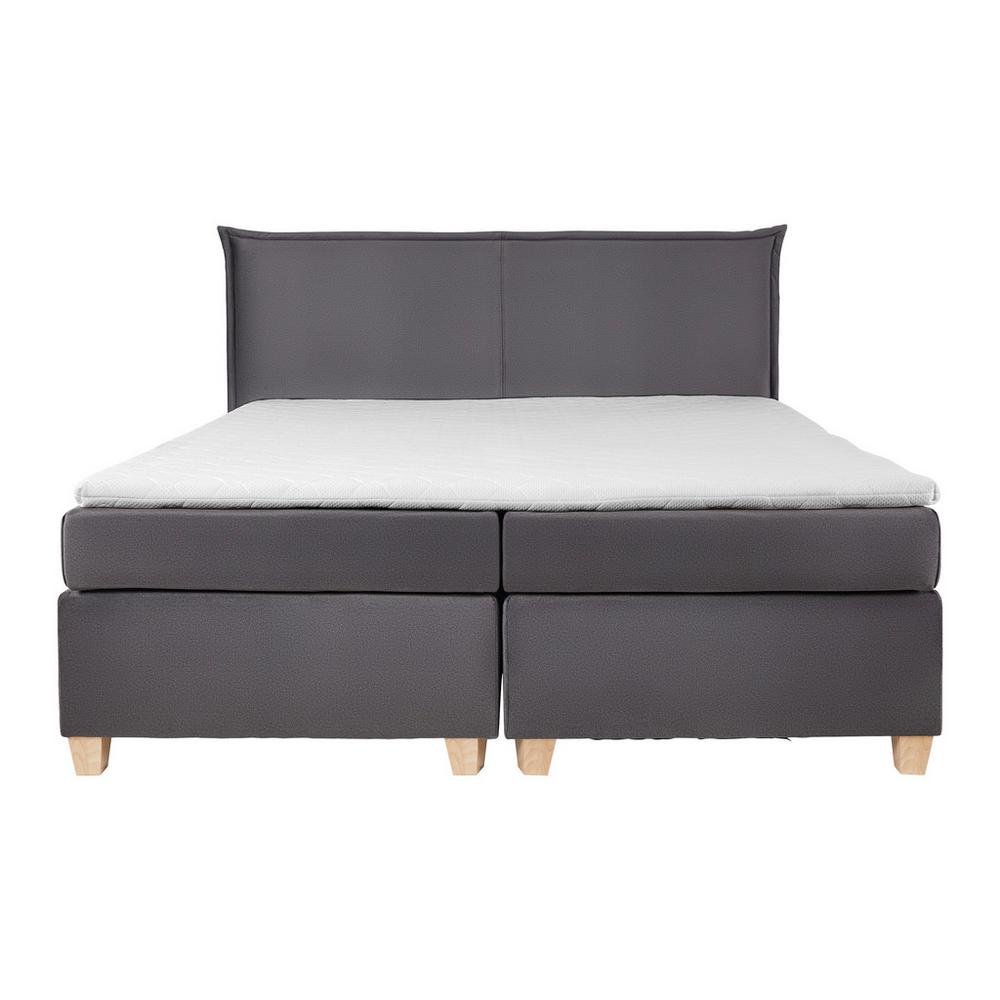 Manželská boxspring postel RINA, 180x200, šedá