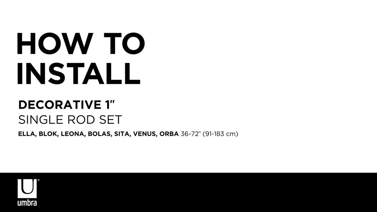 ZÁVESOVÁ TYČ BLOK - sivá, Konventionell, kov/drevo (380cm) - Umbra