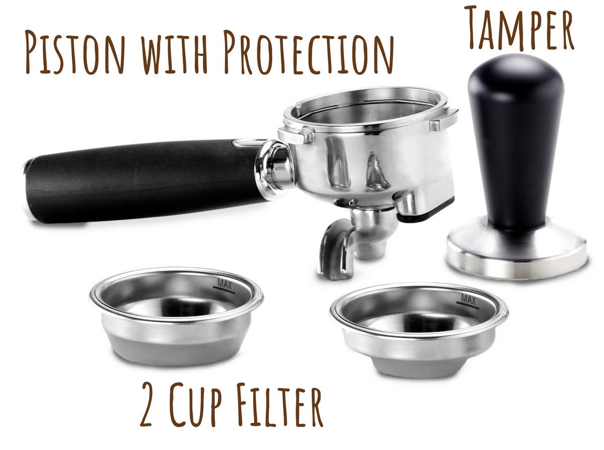 Espressomaschine Barista Plus 20 Bar 2,7 L Für 2 Tassen - Silberfarben, Basics, Metall (32,5/41/28cm) - Trisa Electronics