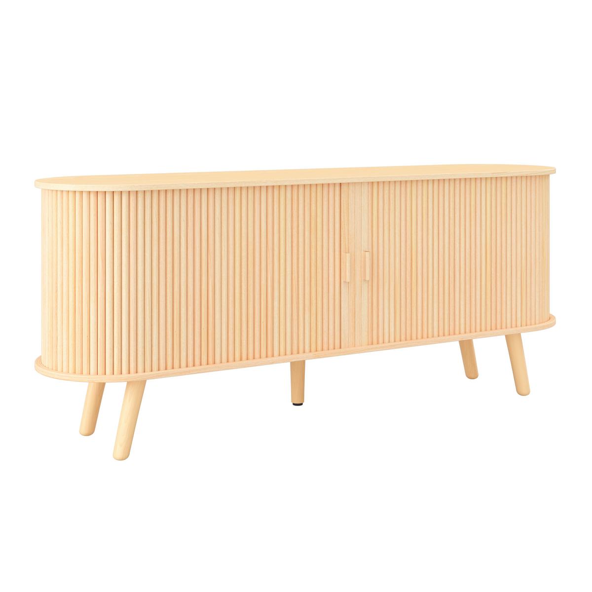 Komoda ENNIO - barvy dubu, Moderní, dřevo/kompozitní dřevo (160/80/40cm) - Bessagi Home