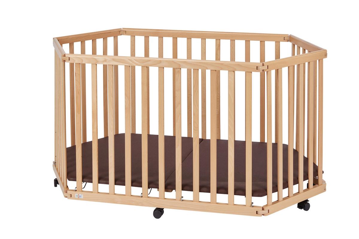 Laufgitter Tissi® Lies - Buchefarben, Basics, Holz (86/138/75cm) - tiSsi