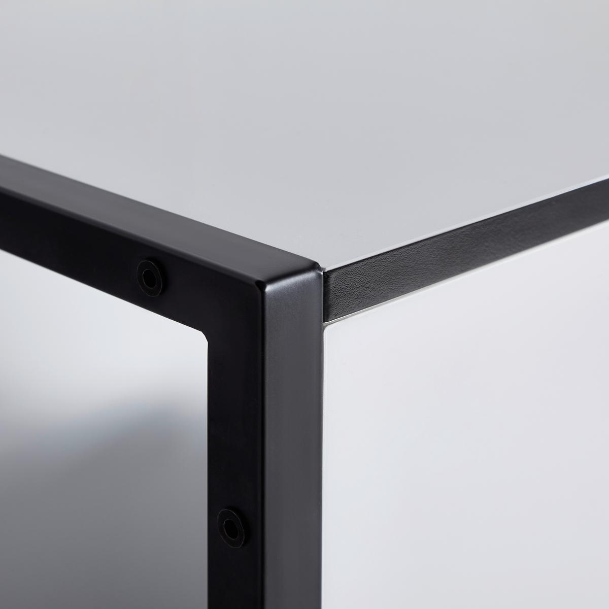 Šatna HILLA HILLA -EXKLUSIV- - bílá/černá, Moderní, kov/kompozitní dřevo (64/185/40cm) - Mömax