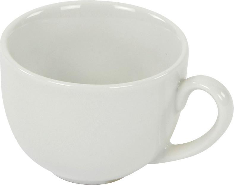 Espressotasse Porzellan 100 ml Hitzebeständig Weiß Felicia - Weiß, KONVENTIONELL, Keramik (6,8/5cm) - Luca Bessoni
