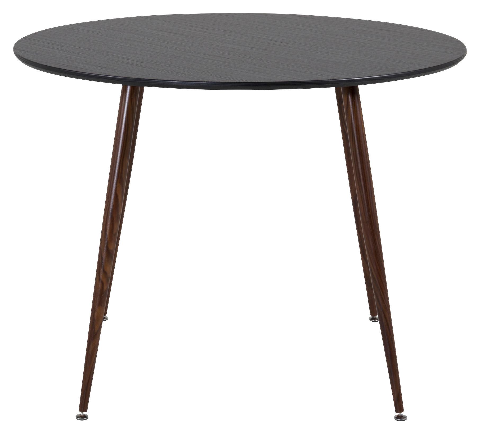 Esstisch Plaza Schwarz L: 100 Cm - Schwarz, Design, Holzwerkstoff/Metall (100/100/75cm) - Livetastic