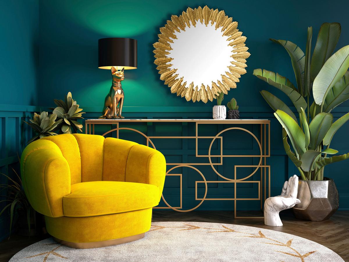 Wandspiegel Goldfarben B: 68 Cm - Goldfarben, Design, Glas/Metall (68/68/3cm) - MID.YOU