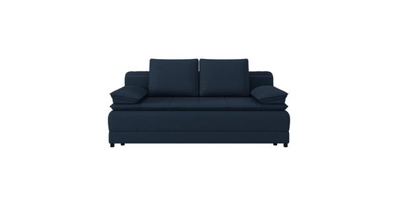 Schlafsofa Alice - Schwarz/Dunkelblau, MODERN, Textil (202/73-92/105cm) - Luca Bessoni