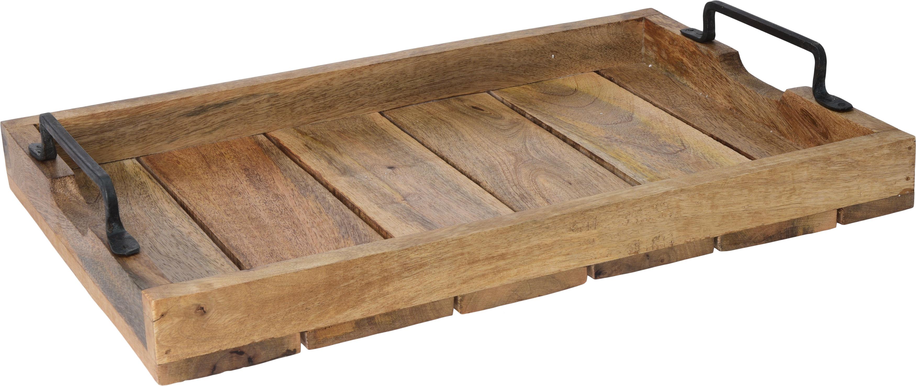 Tác Arthur, 45,5/30cm - hnědá, Moderní, dřevo (45,5/30/7cm) - Premium Living