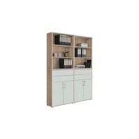 Aktenschrank Office Edition Weiß/eiche Dekor B: 168,8cm - Eichefarben/Weiß, MODERN, Holzwerkstoff (168,8/227,2/33cm) - MID.YOU