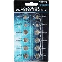 BATTERIE KNOPFZELLEN MIX - Blau/Grau, Basics (8,9/15,9/1cm)