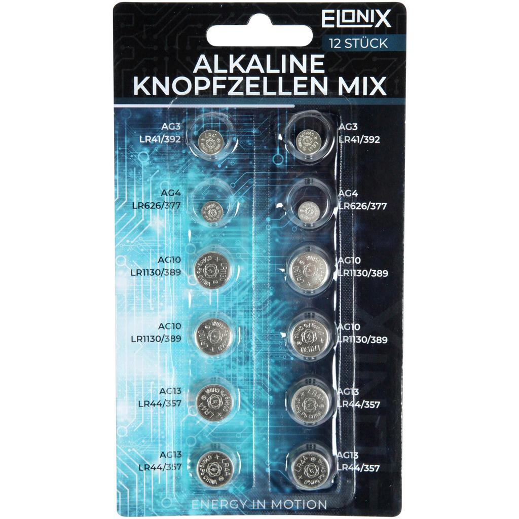 BATTERIE KNOPFZELLEN MIX
