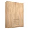 Drehtürenschrank 136cm Alabama, Sonoma Eiche Dekor - Sonoma Eiche, MODERN, Holzwerkstoff (136/229/54cm) - Rauch Möbel