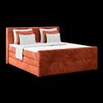 Boxspringbett mit Topper und Bettkasten 180x200 cm Medino - Rostfarben, KONVENTIONELL, Holz/Holzwerkstoff (180/200cm) - Luca Bessoni