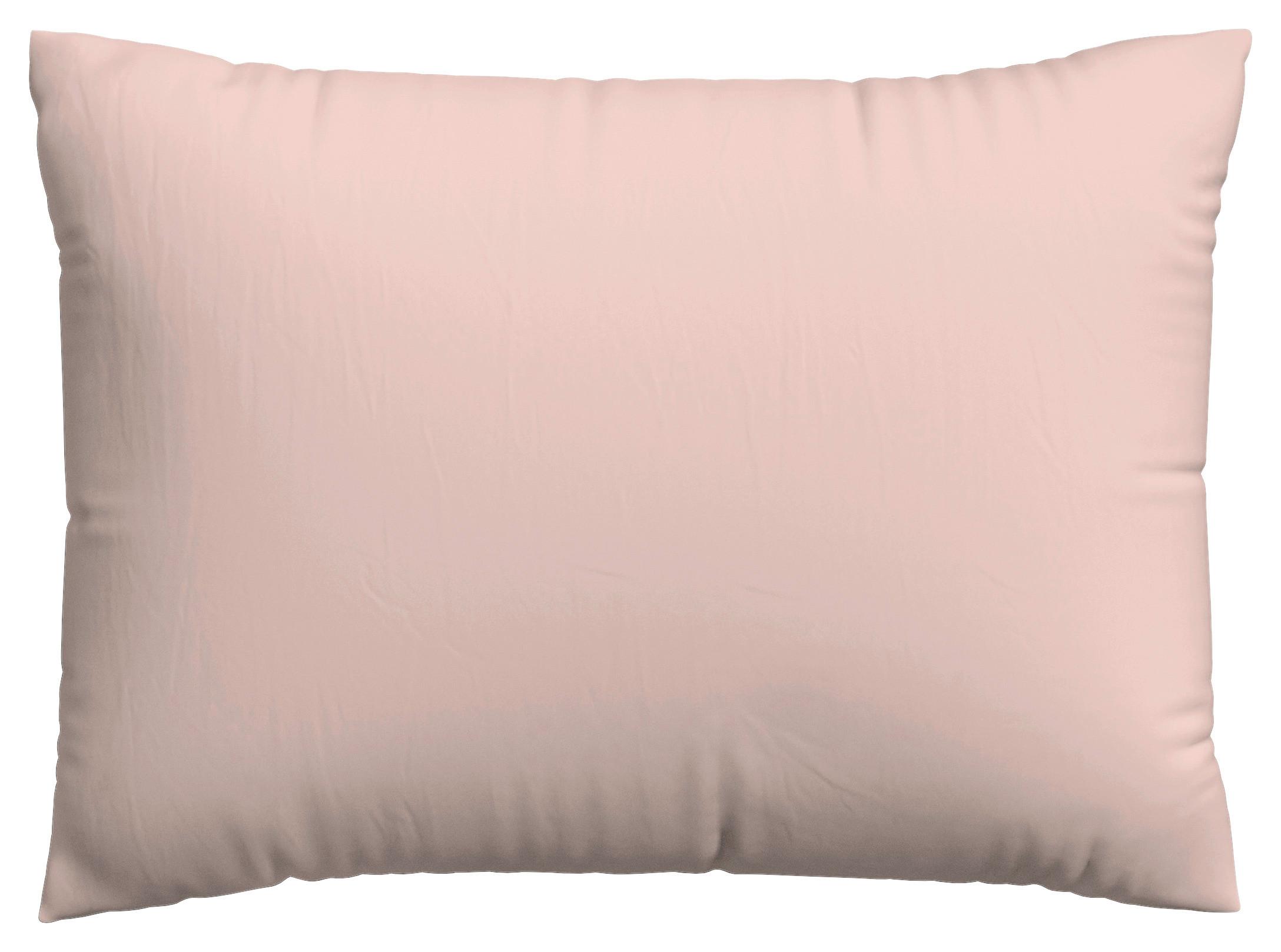 Kissenhülle Jersey 70x90 cm Rosa + Reißverschluss - Rosa, Basics, Textil (70/90cm) - Schlafgut