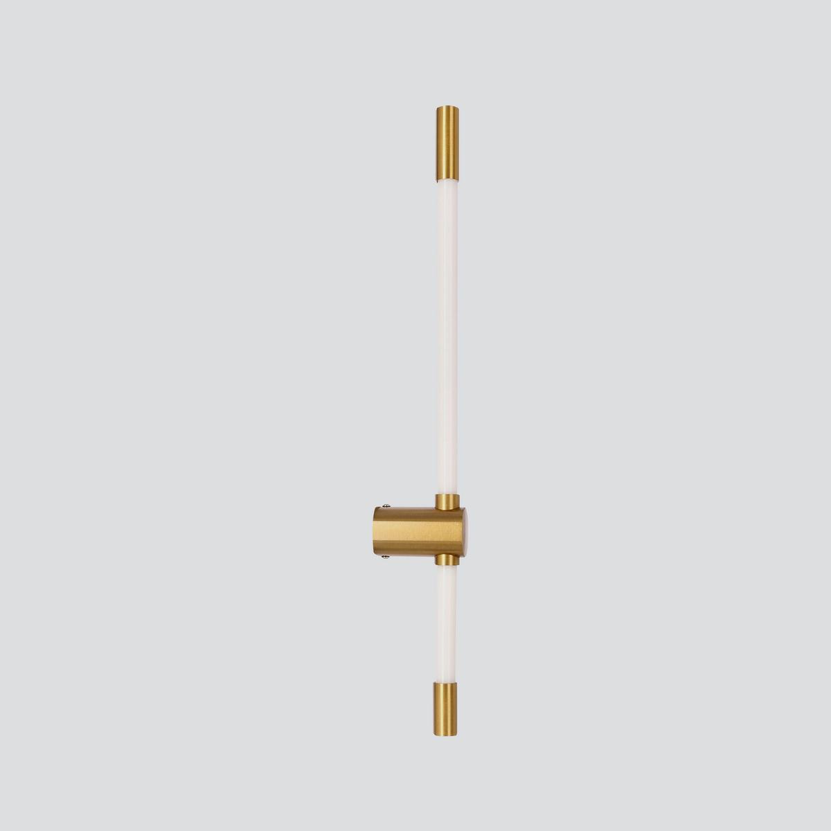 Led-wandleuchte 21-35721 Batuta 2 - Messingfarben/Weiß, KONVENTIONELL, Kunststoff/Metall (60.5/9/5cm)